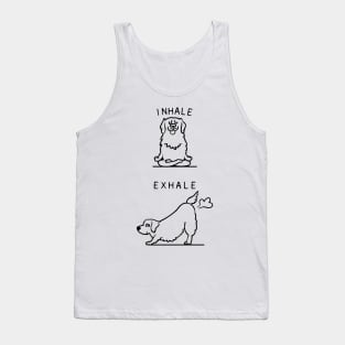 Inhale Exhale Golden Retriever Tank Top